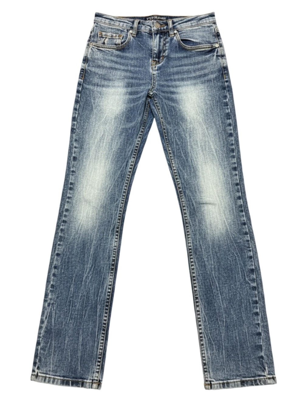Kids' Faded Blue Straight-Leg Jeans